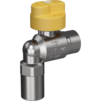 Bezpečnostní plynový ventil Merabell VAIT Rp1/2"-Rp1/2" - rohový
